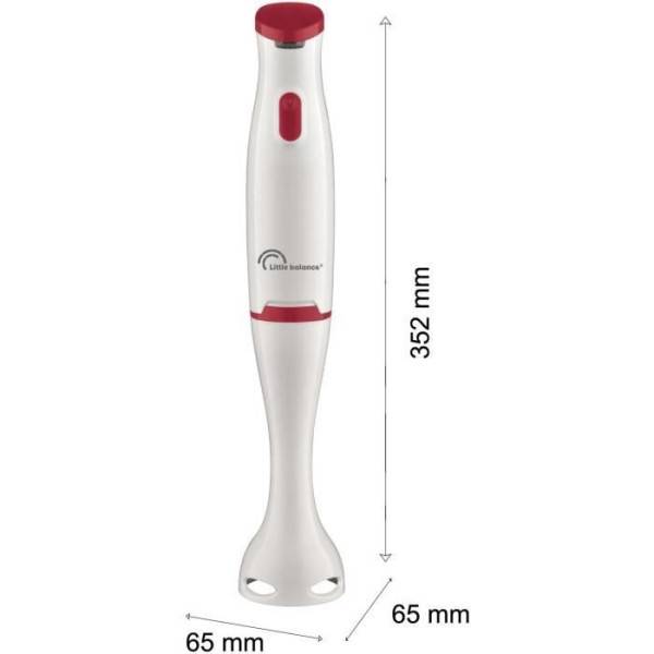 Mixeur Electrique  plongeant LITTLE BALANCE Easy Soupe - soupes, smoothies, sauces, compotes - Anti-éclaboussures - Image 2