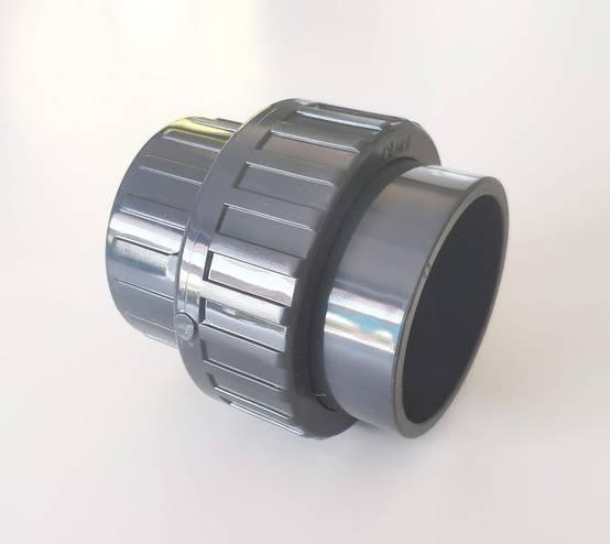 Pvc Piesa Racord Racord Union 3 pièces ø 63 mm intérieur à coller des 2 côtés PVC ...