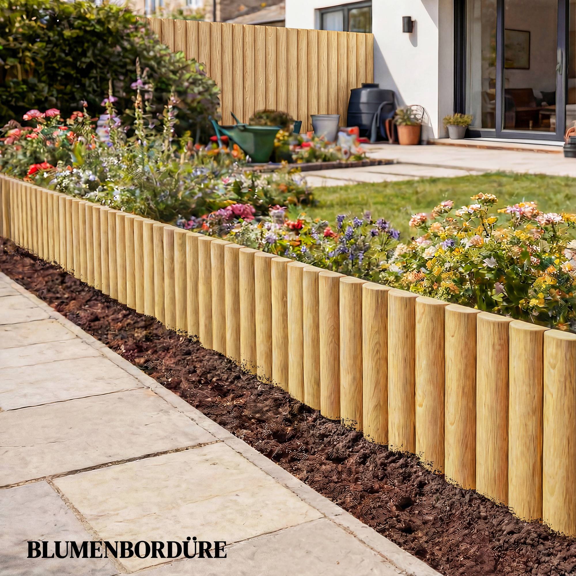 Clôture de jardin en bois, 176 cm x 30 cm, panneaux de clôture, barrière anti-chiens pour jardin, parterres de fleurs, barrière pour animaux - Image 8