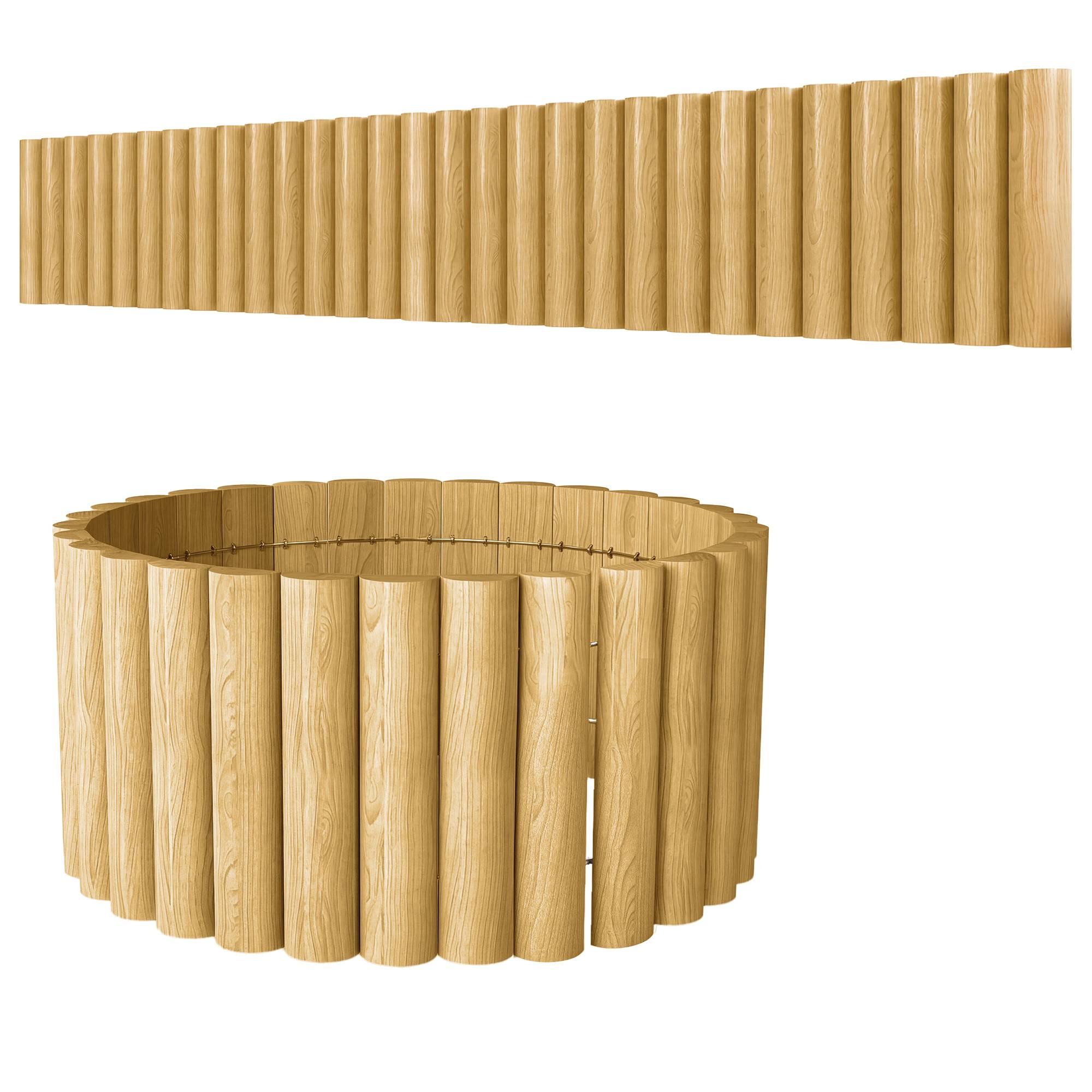 Clôture de jardin en bois, 176 cm x 30 cm, panneaux de clôture, barrière anti-chiens pour jardin, parterres de fleurs, barrière pour animaux - Image 1