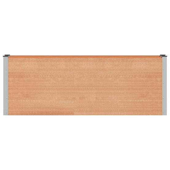 ComfortXL - Jardinière Surélevée WPC Aluminium Culture Légumes Fleurs 200x30x72cm Marron - ComfortXL Outdoor Living - Image 2