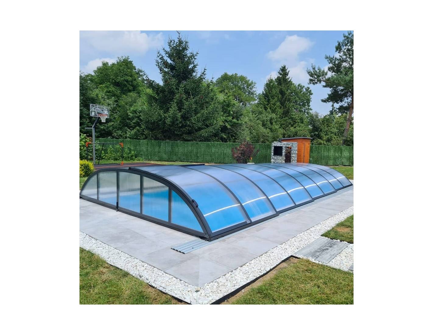 Altanka - Abri de piscine Horizon - 5.95x3.08 m - polycarbonate alvéolaire 8 mm - pour piscine BAS7305 - ECO305 - ALTANKA - Image 7