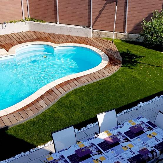AGCO - Gazon synthétique Caresse 40 mm – 4 × 7 m, 28 m² – Jardin, terrasse et piscine - Image 4
