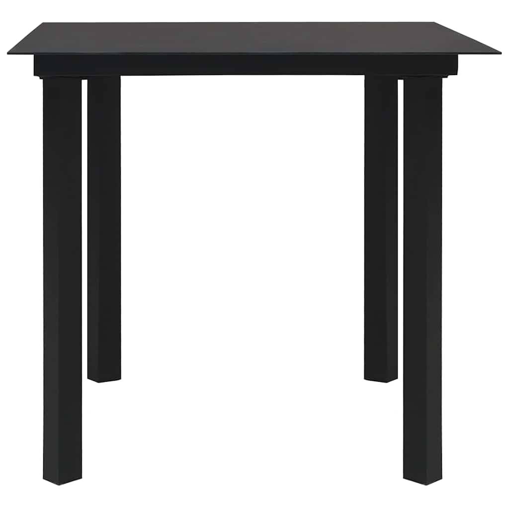 Vidaxl - Ensemble à manger d'extérieur 3 pcs-Salons de jardin Rotin PVC Noir 844592 - Image 4