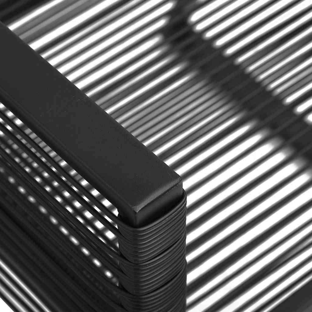 Vidaxl - Ensemble à manger d'extérieur 3 pcs-Salons de jardin Rotin PVC Noir 844592 - Image 9