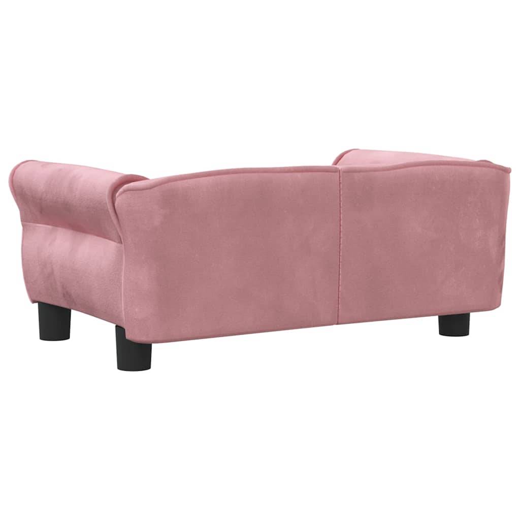Vidaxl - Lit pour chien rose 70x45x30 cm velours vidaXL 171827 - Image 6