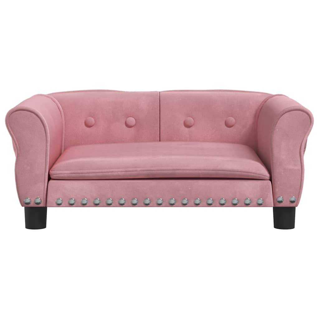 Vidaxl - Lit pour chien rose 70x45x30 cm velours vidaXL 171827 - Image 4