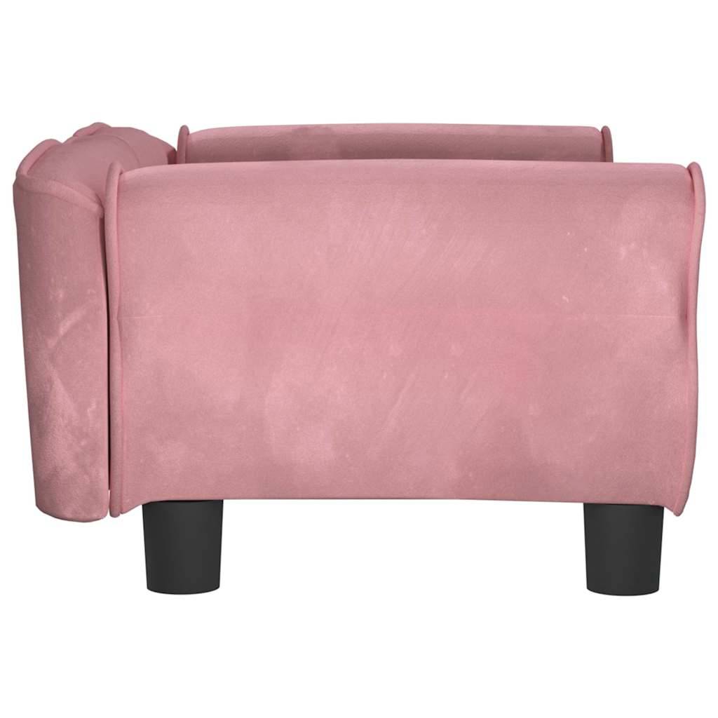 Vidaxl - Lit pour chien rose 70x45x30 cm velours vidaXL 171827 - Image 5