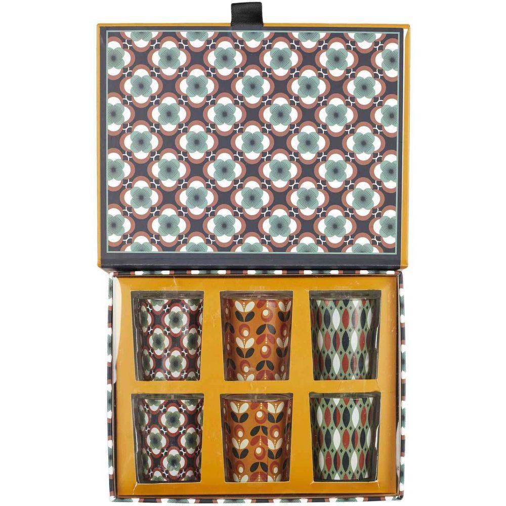 The Home Deco Factory - Coffret de 6 bougies parfumées Rétro - Image 4
