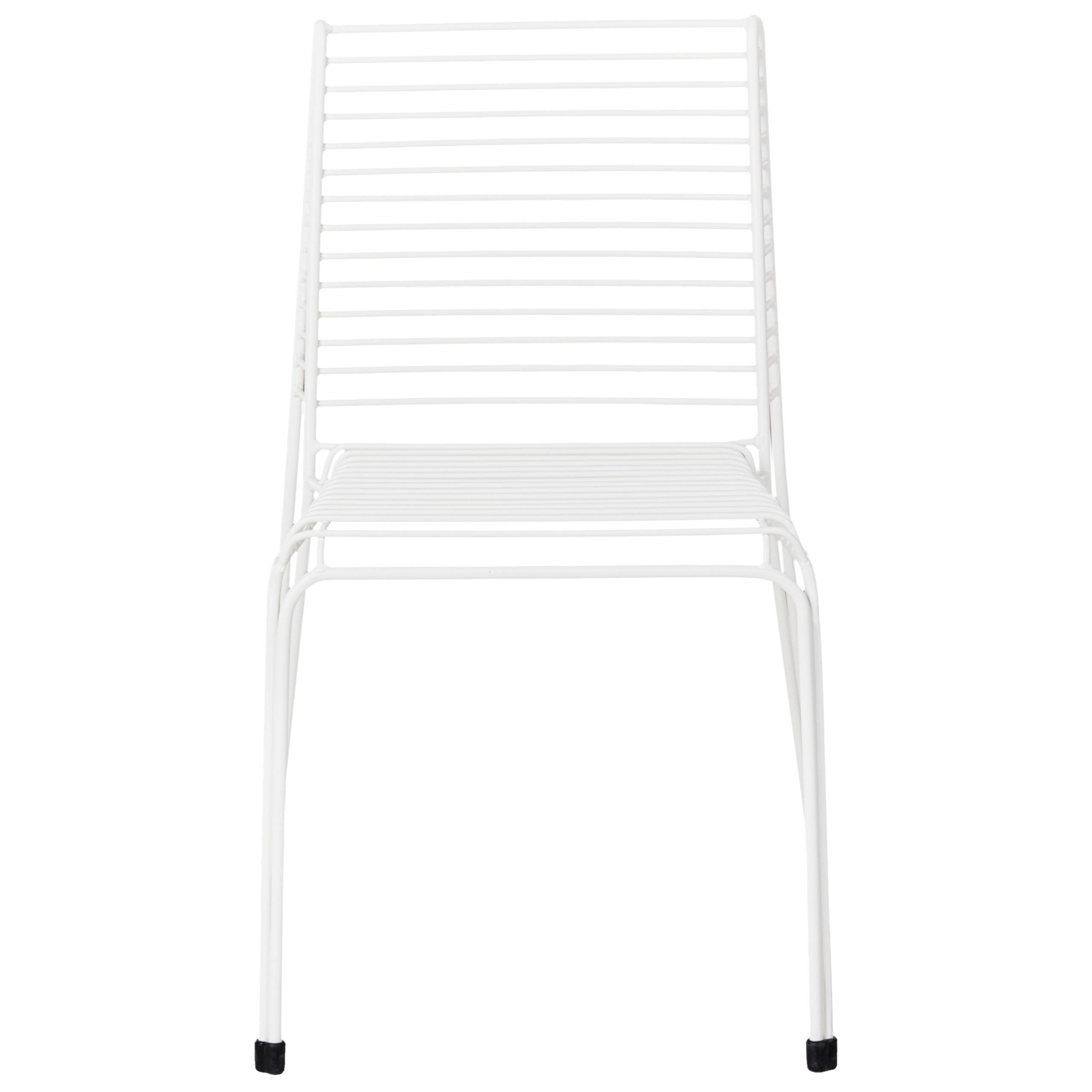 Beliani - Chaise de jardin Acier Blanc CHIEVE - Beliani - Image 4