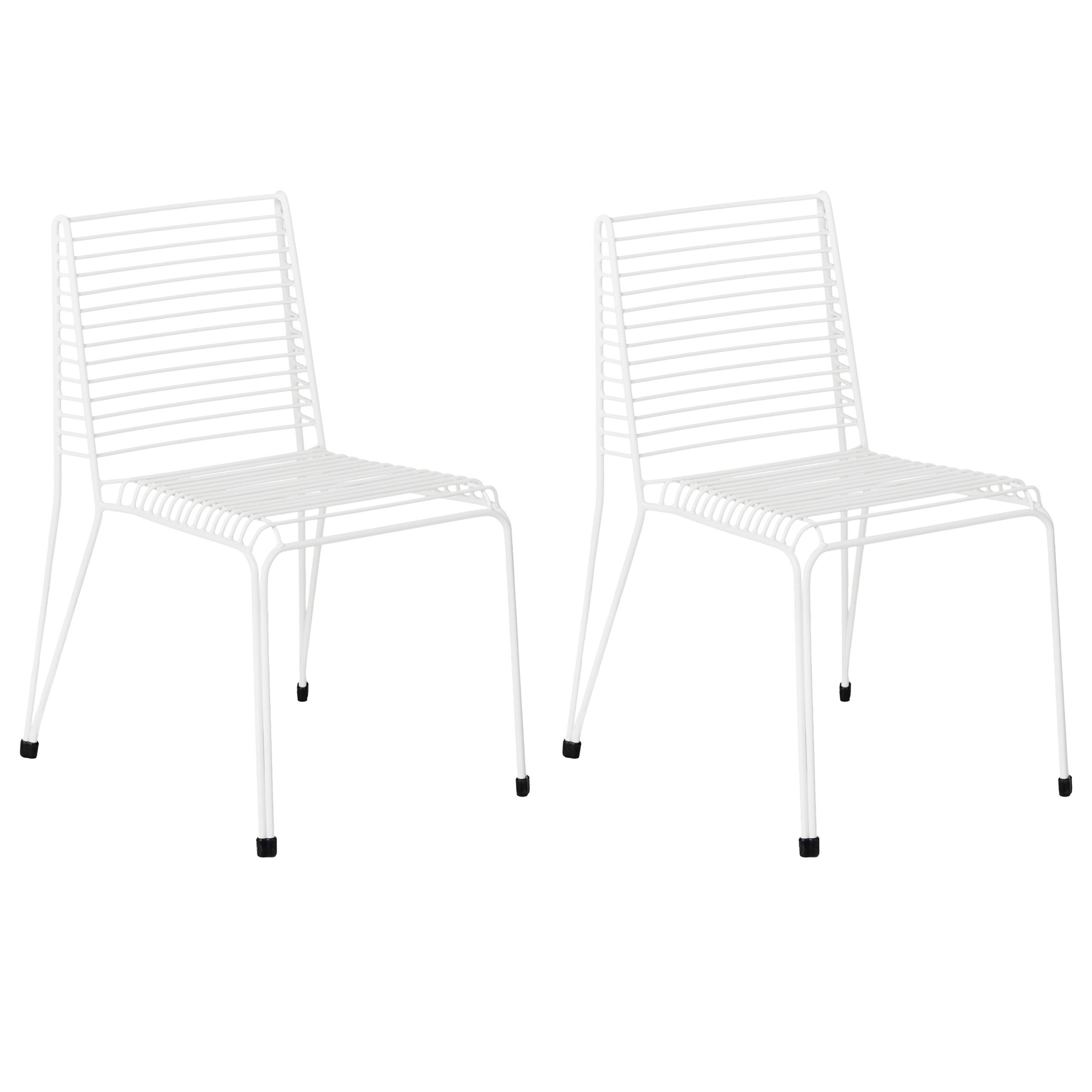 Beliani - Chaise de jardin Acier Blanc CHIEVE - Beliani - Image 1