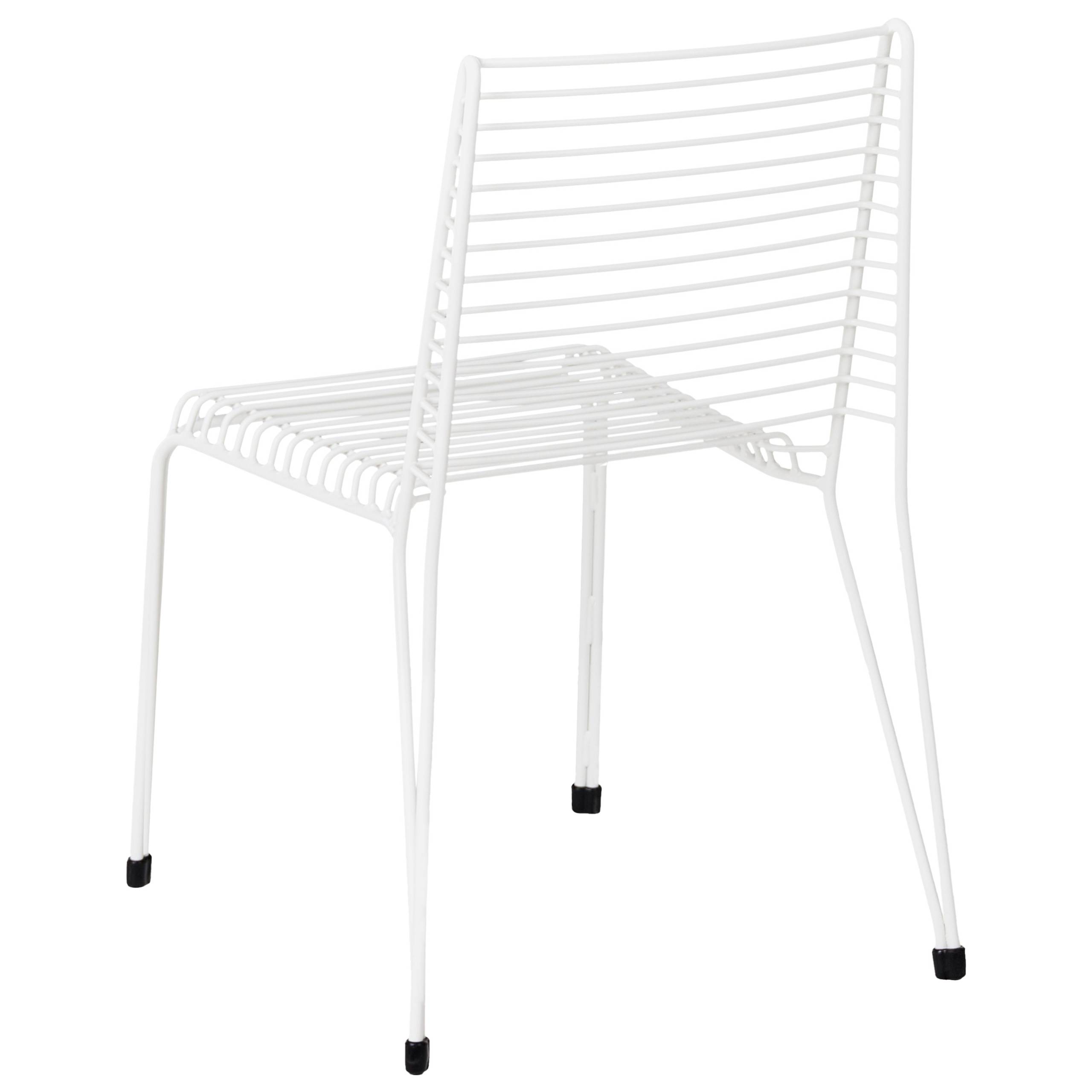 Beliani - Chaise de jardin Acier Blanc CHIEVE - Beliani - Image 5