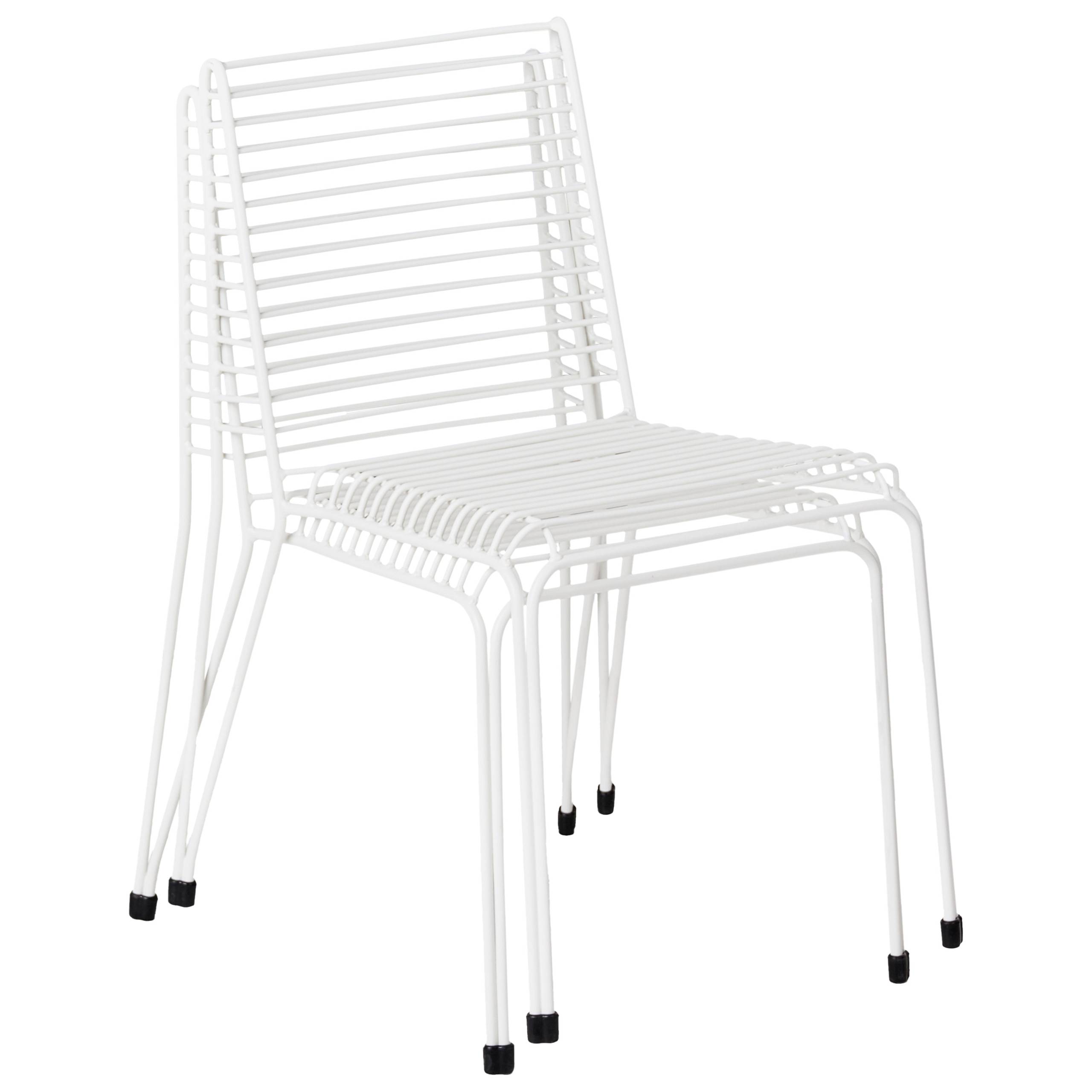 Beliani - Chaise de jardin Acier Blanc CHIEVE - Beliani - Image 7