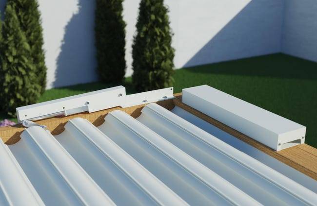 Pergola Bioclimatique Autoportante Motorisée Éclairée Aluminium 4x3 Aspect Bois SV ORIAL France - Image 10