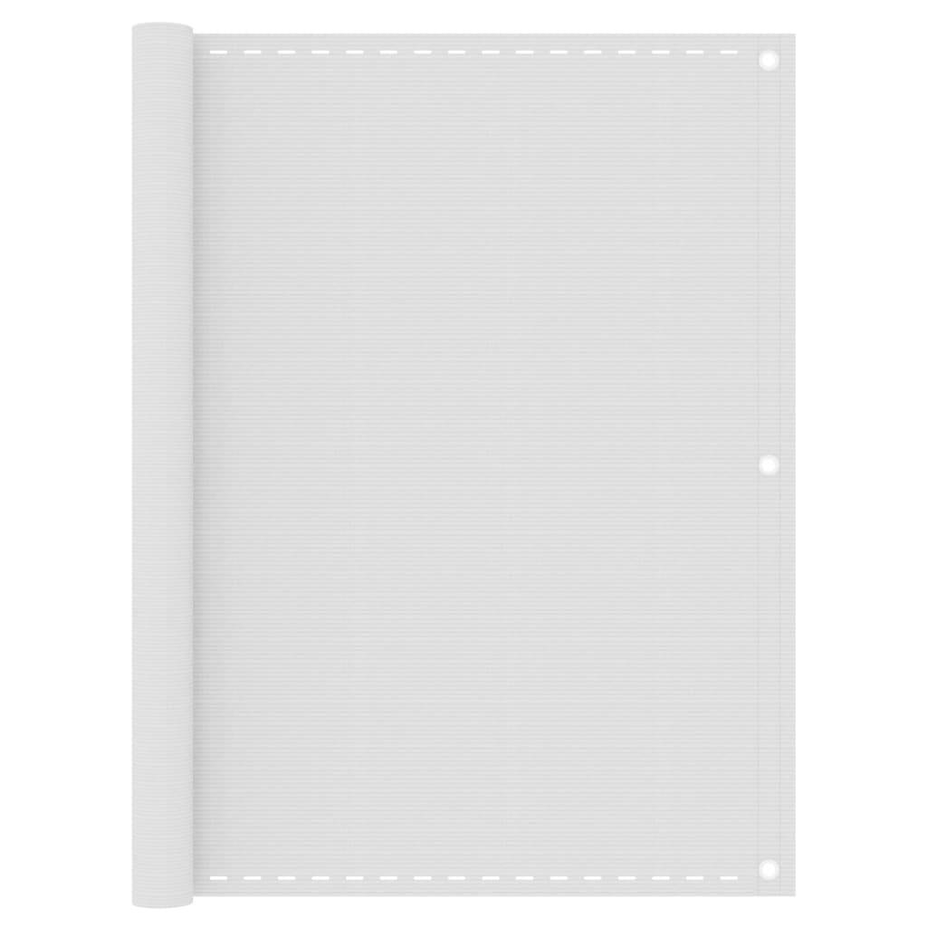 Écran de balcon PEHD blanc 120 x 600 cm - PANGIVO - Image 1