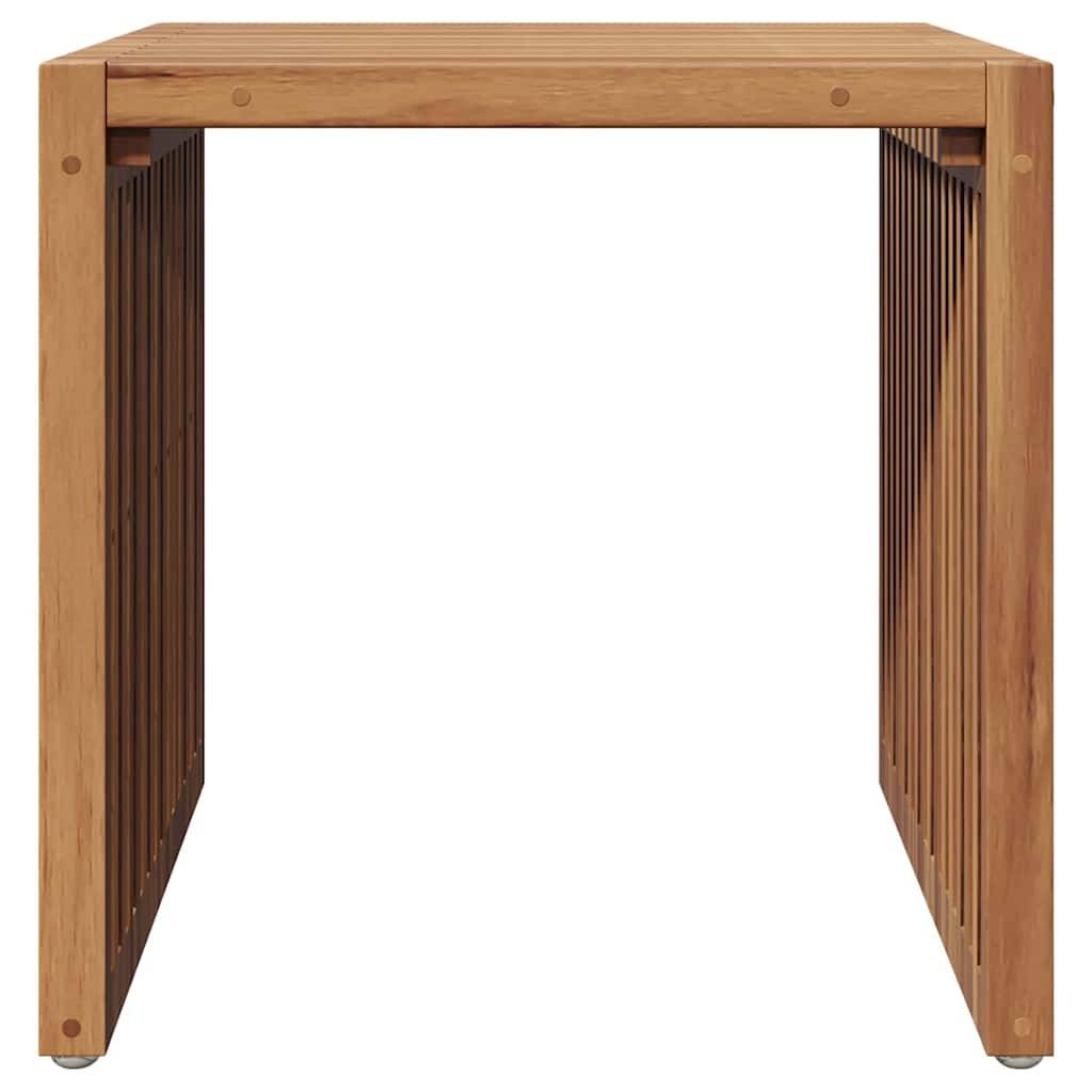 Table d'appoint de jardin Bois de Teck Marron 45 x 42,5 x 45 cm - PANGIVO - Image 5