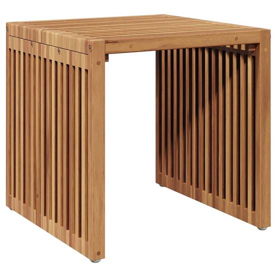 Table d'appoint de jardin Bois de Teck Marron 45 x 42,5 x 45 cm - PANGIVO - Image 2