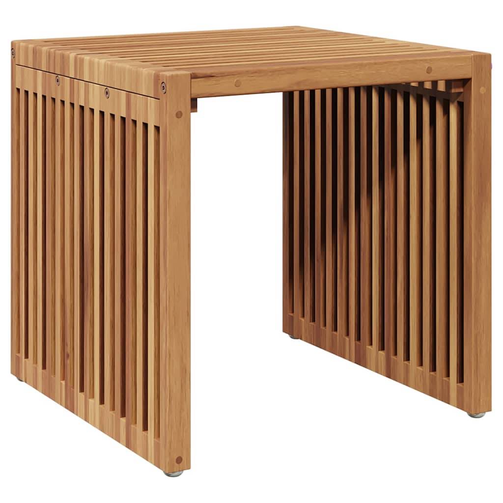 Table d'appoint de jardin Bois de Teck Marron 45 x 42,5 x 45 cm - PANGIVO - Image 2