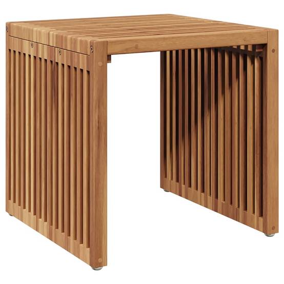 Table d'appoint de jardin Bois de Teck Marron 45 x 42,5 x 45 cm - PANGIVO - Image 7