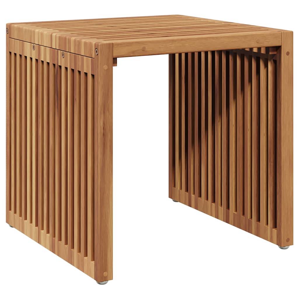 Table d'appoint de jardin Bois de Teck Marron 45 x 42,5 x 45 cm - PANGIVO - Image 7