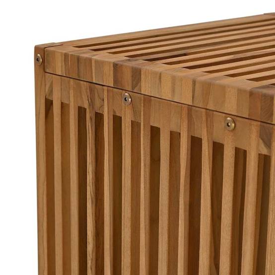 Table d'appoint de jardin Bois de Teck Marron 45 x 42,5 x 45 cm - PANGIVO - Image 8