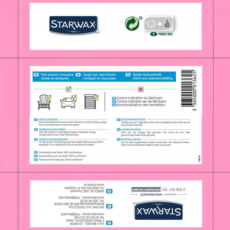Starwax - éponge Gros Nettoyages Ultra-efficace, Résistante, Pour Saletés Tenaces - Starwax - Image 2