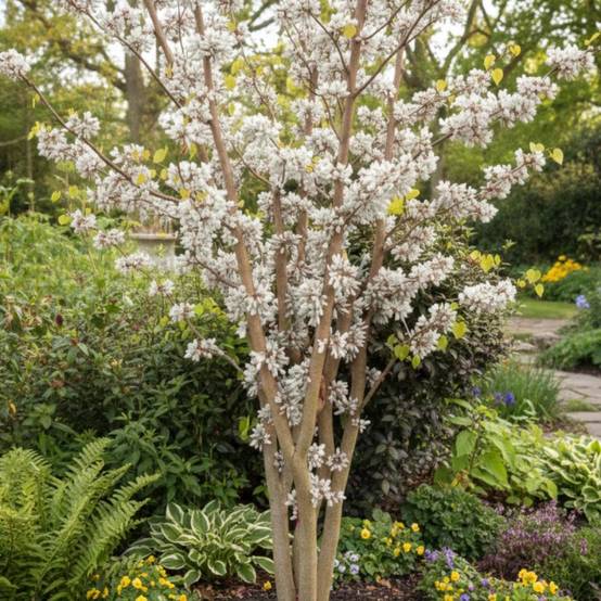 Cercis de Chine Shirobana, Arbre de Judée, Gainier de Chine à fleurs Rose - feuillage Caduc - Pot de 15L - Baliveau- hauteur à maturité De 3,00 m à 5 - Image 2