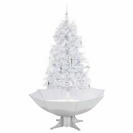Vidaxl - Arbre de Noël neigeux avec base de parapluie Blanc 170 cm vidaXL 284336 - Image 2