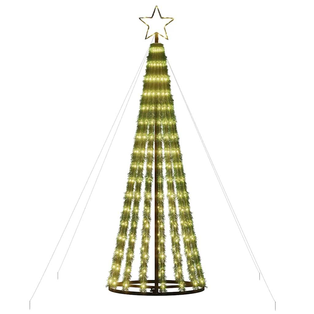 Sapin De Noël - Arbre de Noël lumineux conique 275 LED blanc chaud 180 cm - Image 4