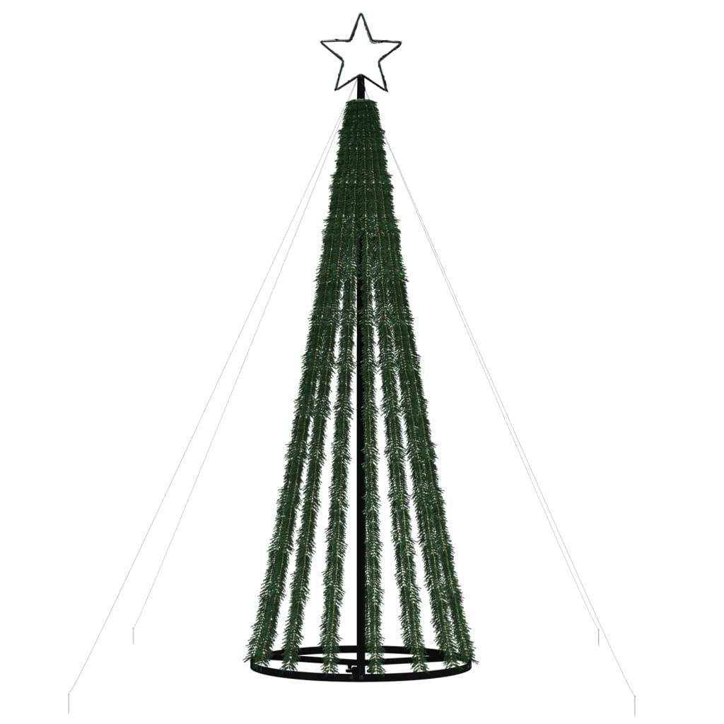 Sapin De Noël - Arbre de Noël lumineux conique 275 LED blanc chaud 180 cm - Image 5