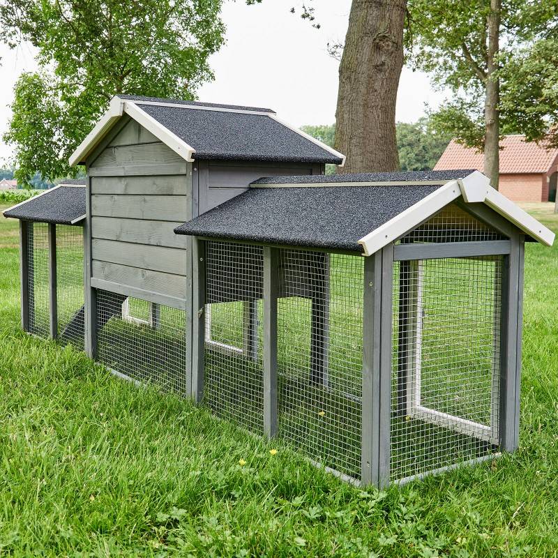 Cage Clapier Enclos lapin Extérieur en bois  Haute Qualité pour lapins petits animaux- Modèle : 085 Don Camillo 69x54x85,5cm - Image 5