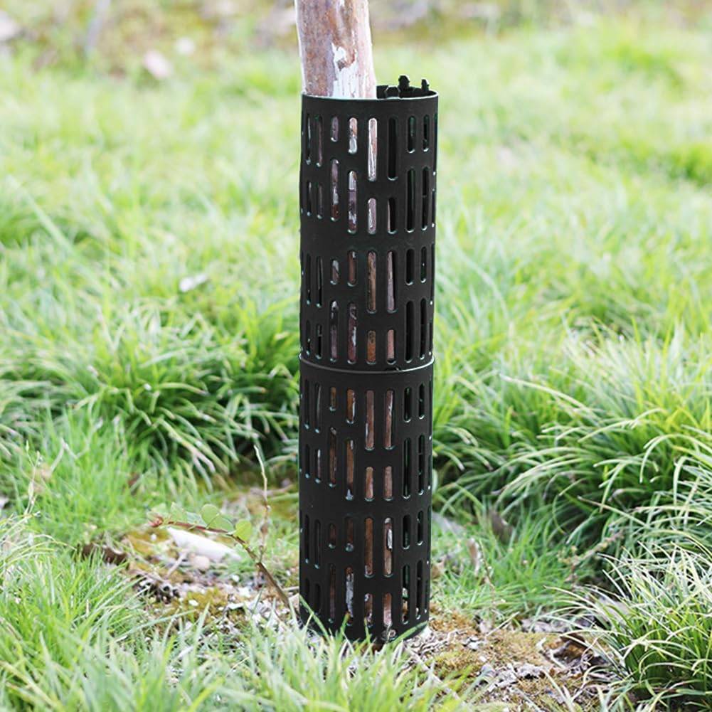 Lot de 6 manchons de protection noir pour troncs d'arbre 33 × 20 cm - IntiMeg - Image 3