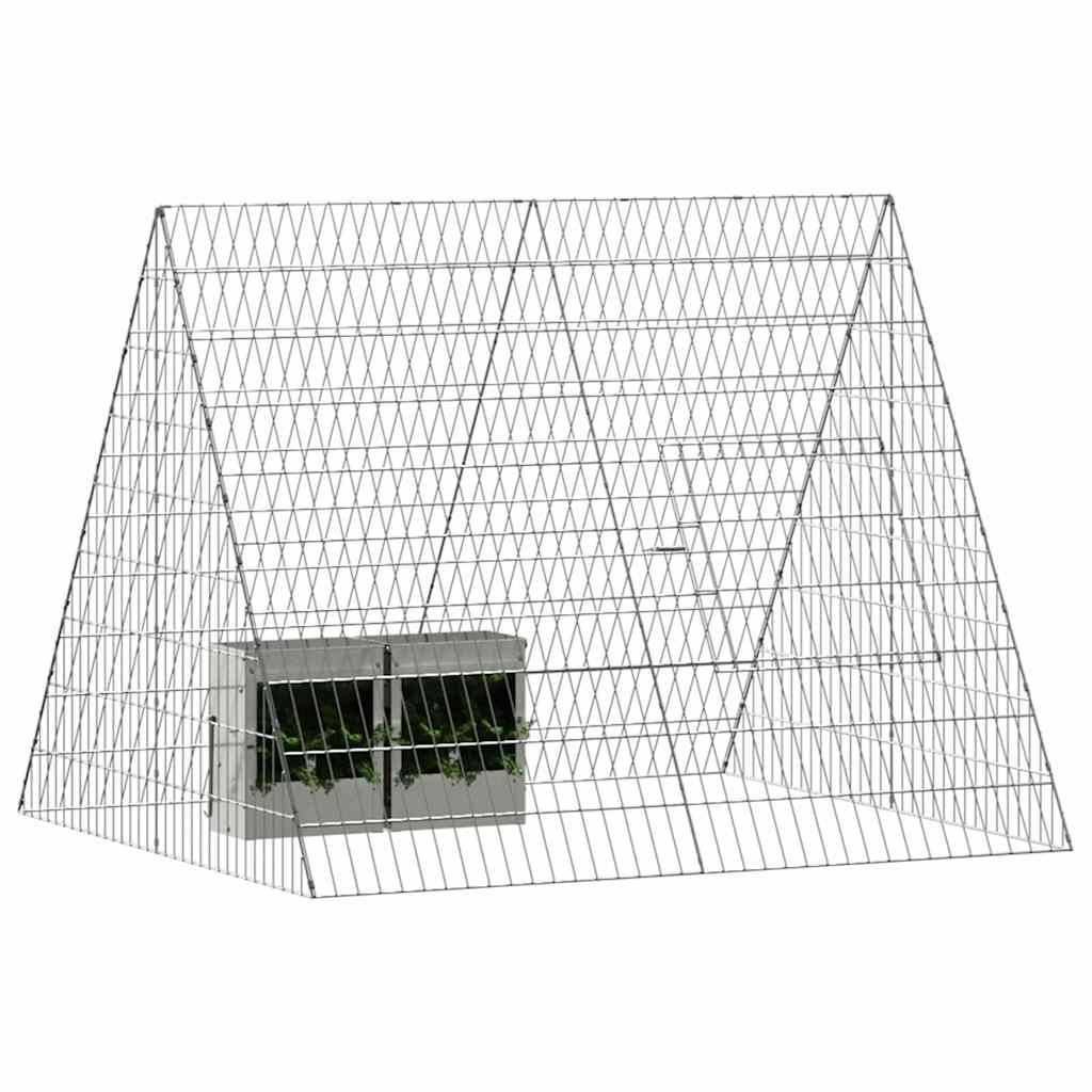 Enclos Lapin Acier Galvanisé Robuste Jardin 110x100x85cm - ComfortXL Outdoor Living - Image 3