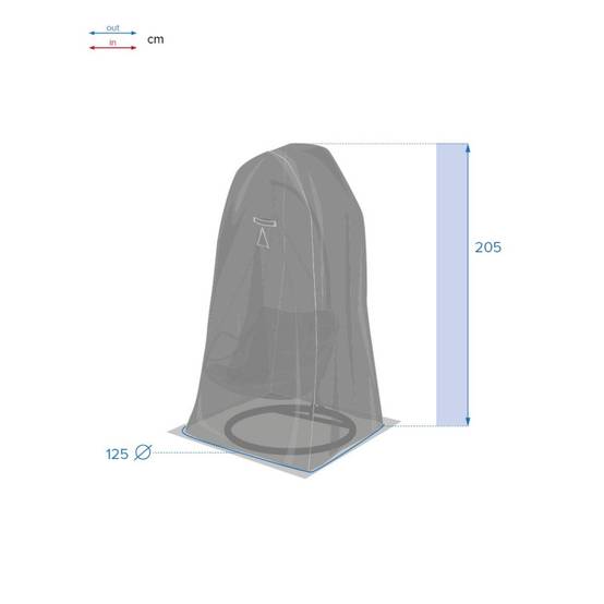 Hesperide - Housse de protection "Hambo" pour fauteuil oeuf suspendu 205x125x125cm en polyester Hespéride - Image 4
