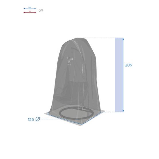 Hesperide - Housse de protection "Hambo" pour fauteuil oeuf suspendu 205x125x125cm en polyester Hespéride - Image 5