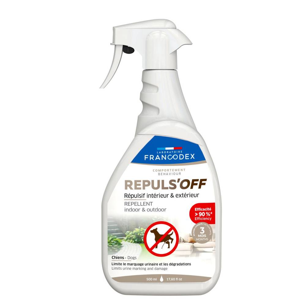 Francodex - Répulsif Intérieur et Extérieur 500 ml pour chien - Image 1