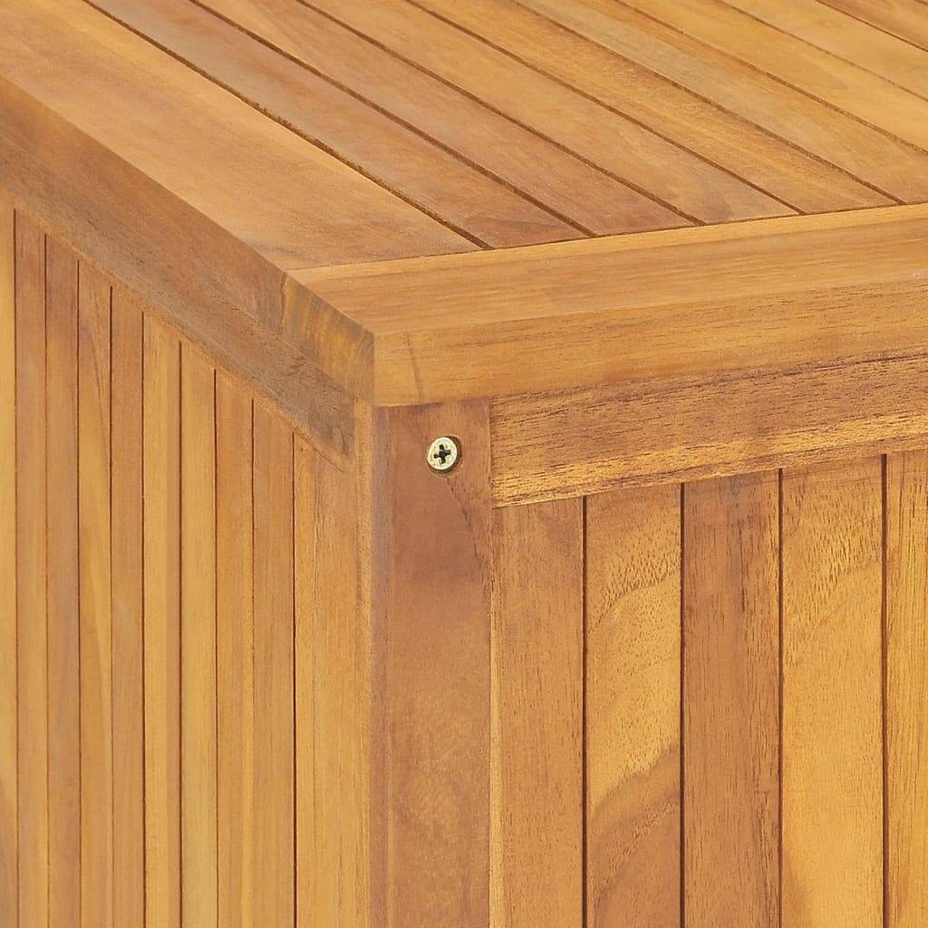 Boîte coffre de jardin 200 x 50 x 55 cm bois massif de teck - Image 8