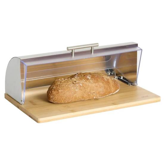 Boîte à Pain "Bambou & Inox" 39cm Naturel - Image 2