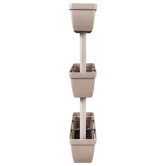 ComfortXL - Jardinières verticales TPR modulables aménagement balcon système réservoir eau taupe - ComfortXL Outdoor Living - Image 4