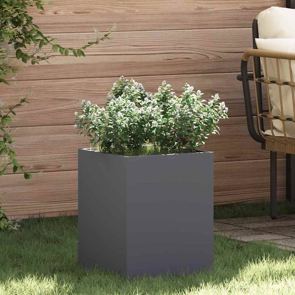 Maison Chic - Cache-pot, Pot De Fleurs Anthracite Acier laminé à froid g327 - Image 2