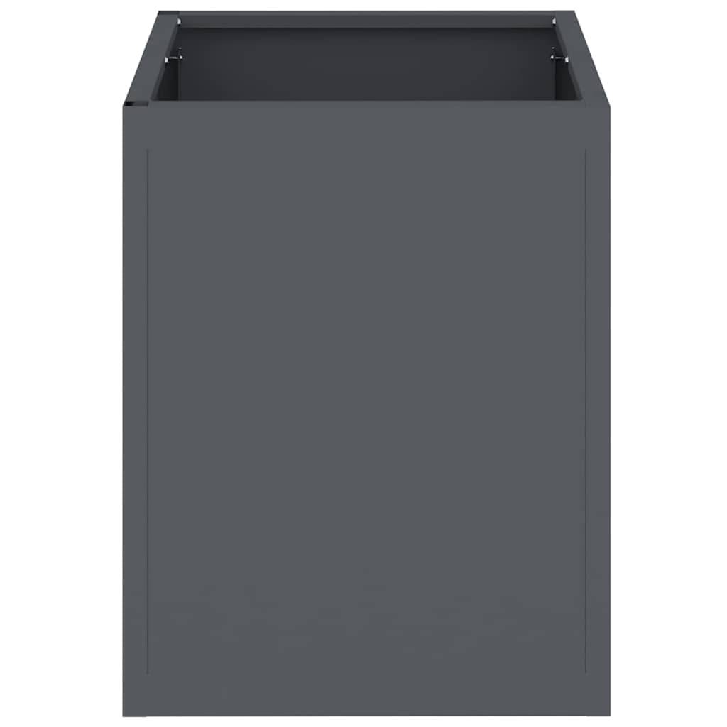 Maison Chic - Cache-pot, Pot De Fleurs Anthracite Acier laminé à froid g327 - Image 6