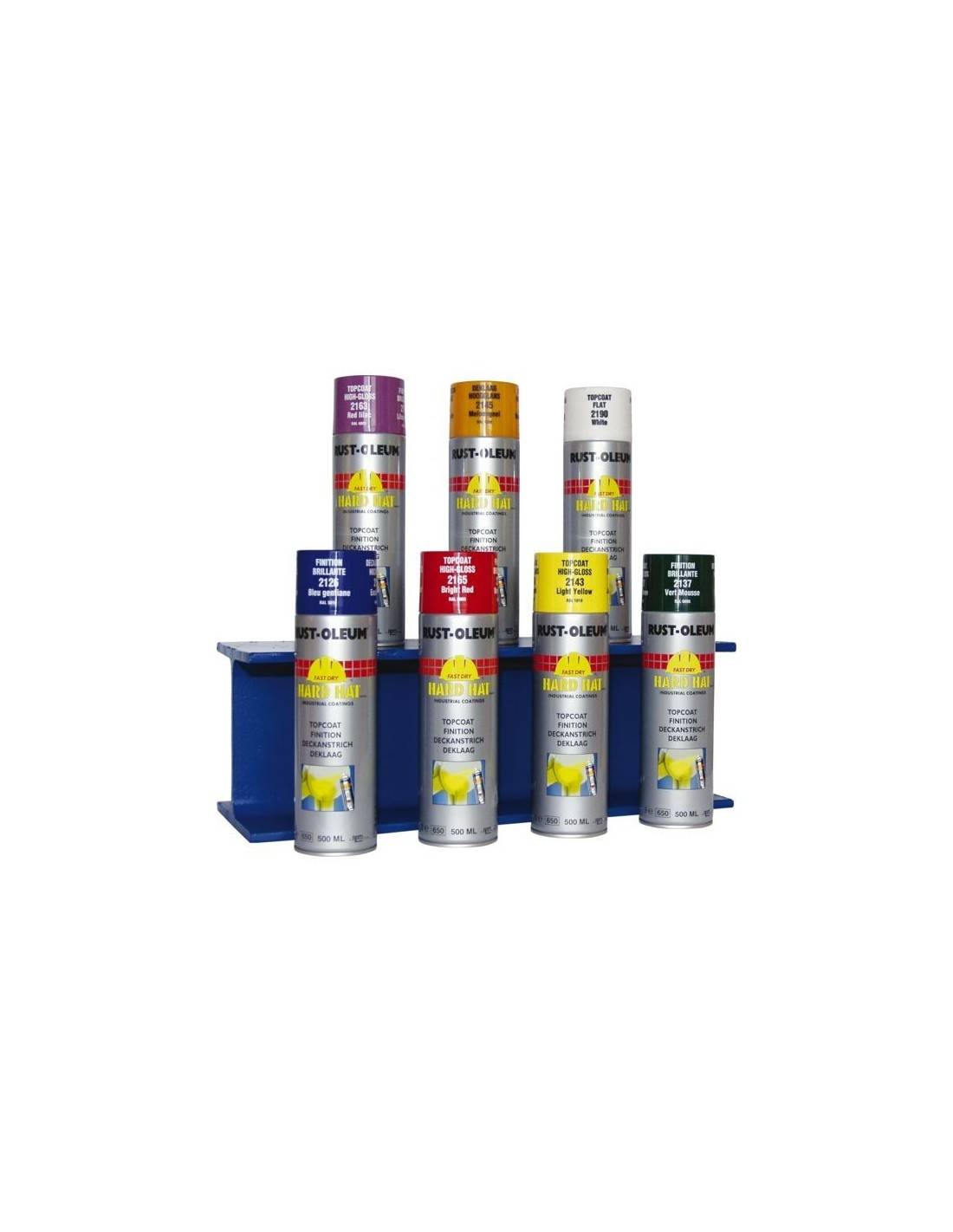 Peinture Aérosol Finition Hard Hat Noir Mat Ral9005 500 Ml - Rust Oleum - Image 1