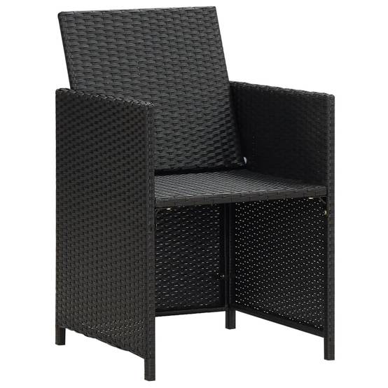 ComfortXL - Lot de 4 Fauteuils de Salon de Jardin en Résine Tressée avec Coussins Confortables Noir – ComfortXL Outdoor Living - Image 6