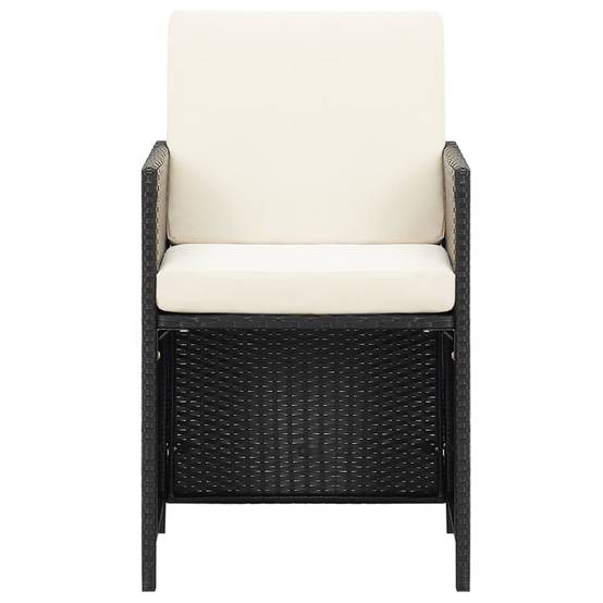 ComfortXL - Lot de 4 Fauteuils de Salon de Jardin en Résine Tressée avec Coussins Confortables Noir – ComfortXL Outdoor Living - Image 3
