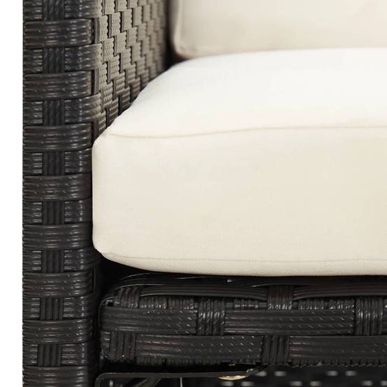 ComfortXL - Lot de 4 Fauteuils de Salon de Jardin en Résine Tressée avec Coussins Confortables Noir – ComfortXL Outdoor Living - Image 9