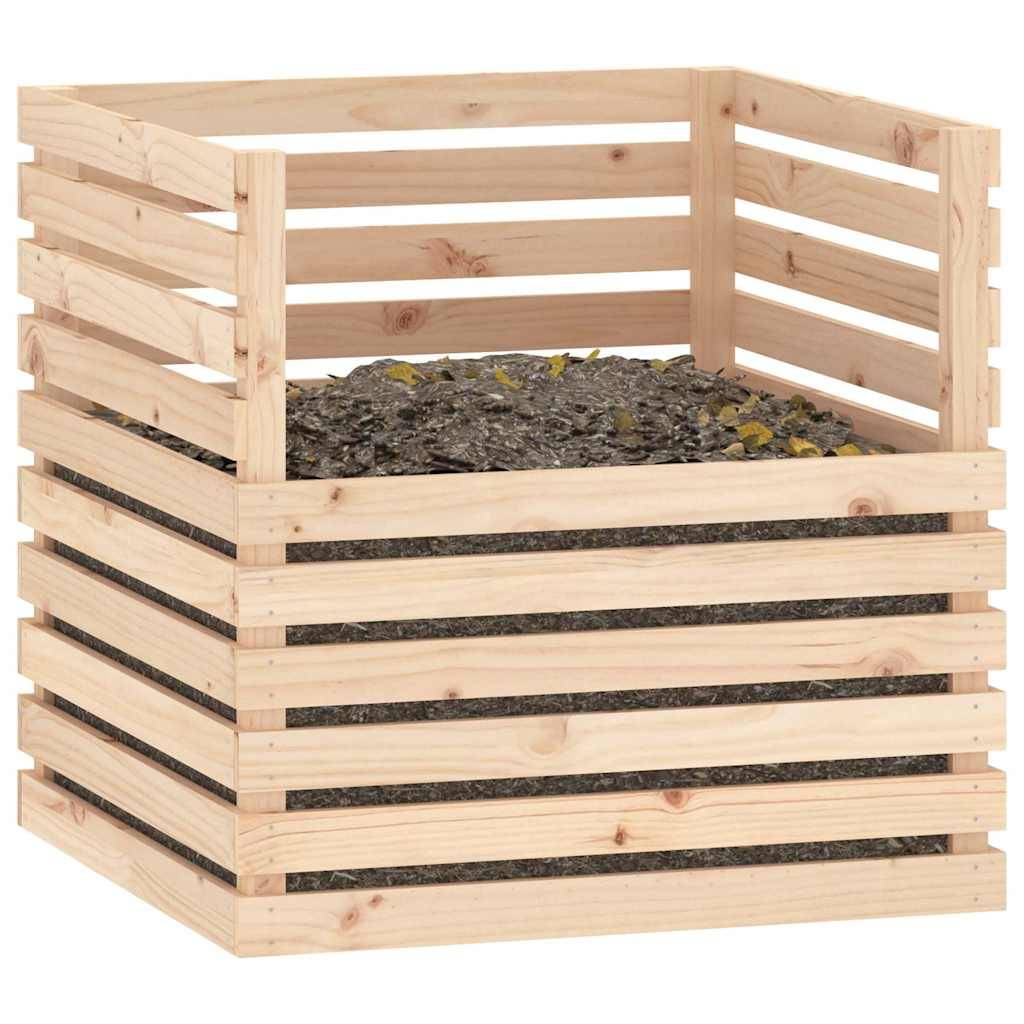 Vidaxl - Composteur 80x80x78 cm Bois massif de pin vidaXL 822187 - Image 5