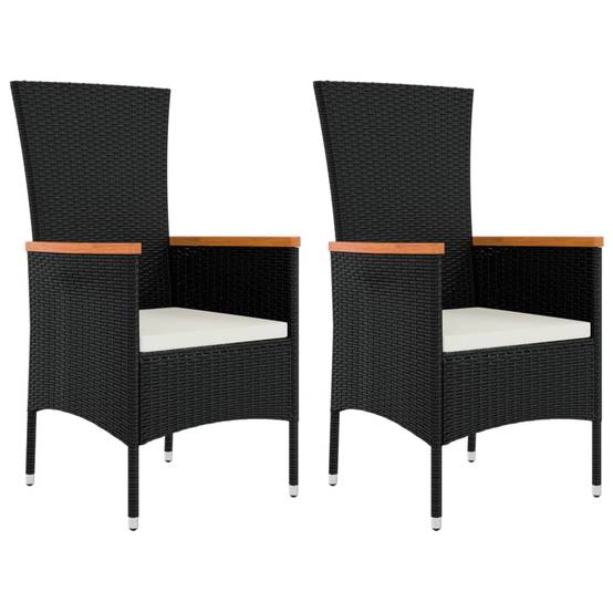 ComfortXL - Petit Salon de Jardin 2 Personnes Résine Tressée pour Balcon Terrasse Noir – ComfortXL Outdoor Living - Image 4