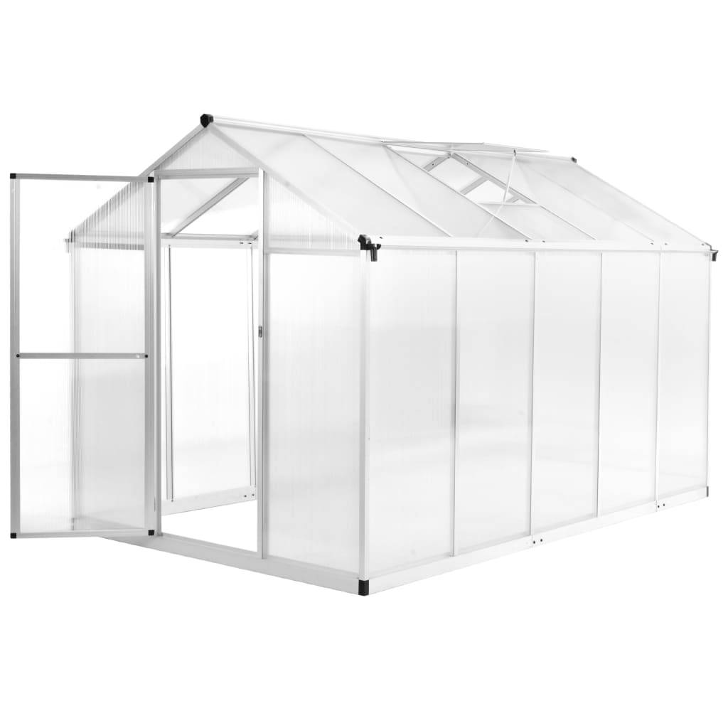 Serre Jardin Aluminium Polycarbonate Culture Plantes Anti-UV 5,74m² Transparent - ComfortXL Outdoor Living - Image 1