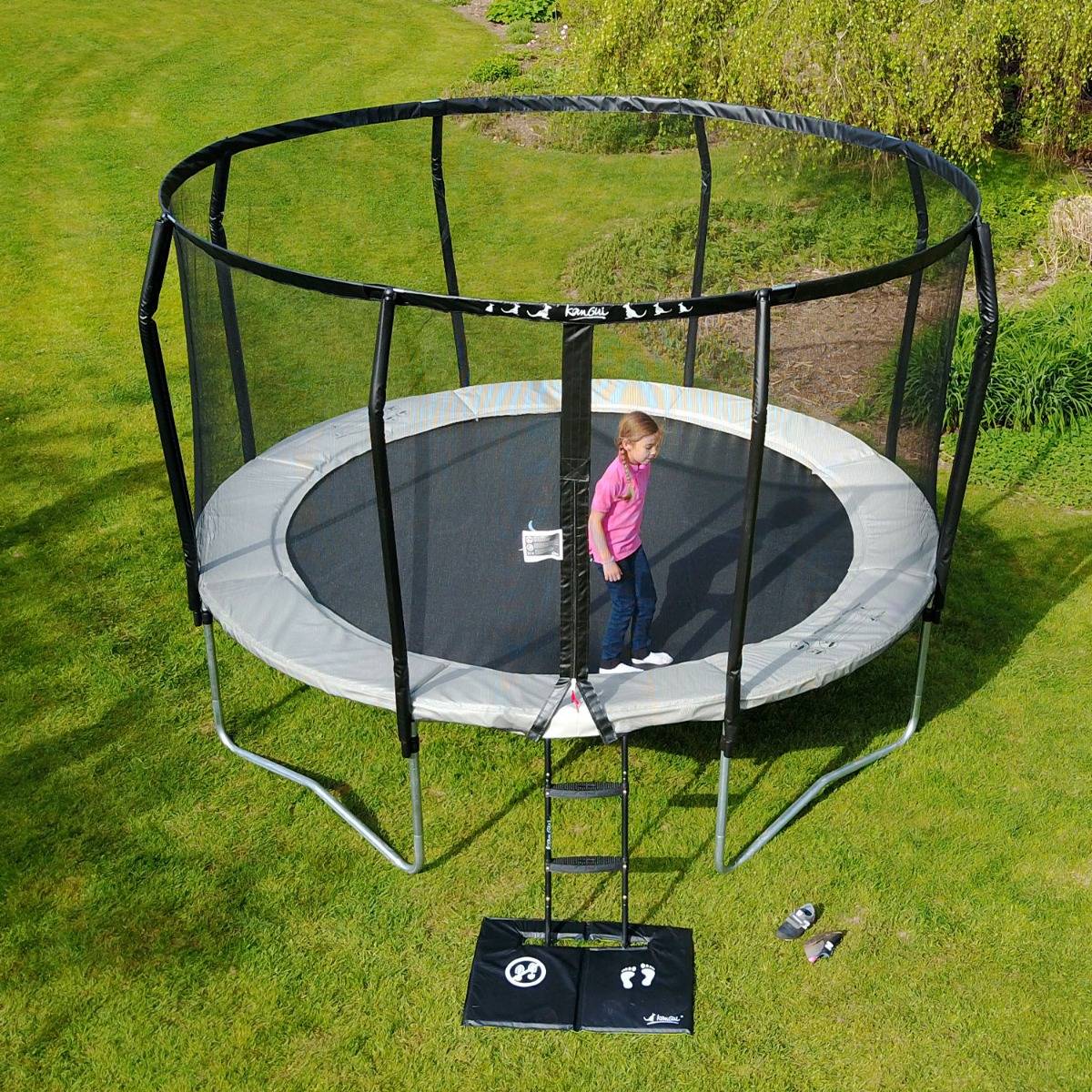 Kangui - Trampoline Premium Ø 300 cm + échelle + bâche + kit ancrage - Famili 300 Kangui - Image 5