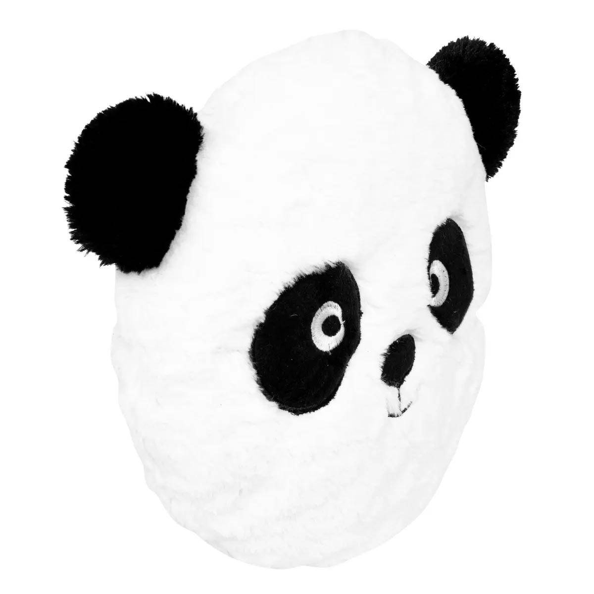 Coussin Déco Enfant "Panda" 27cm Blanc & Noir